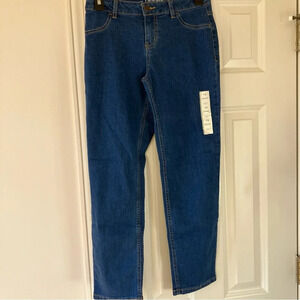 🐱 NWT Girl’s Cat & Jack Super Stretch Straight Blue Jeans (12)